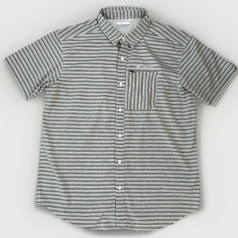 Columbia Twisted Creek Omni-Shade Short Sleeve Fishing Vented‎ Shirt- Men's L
